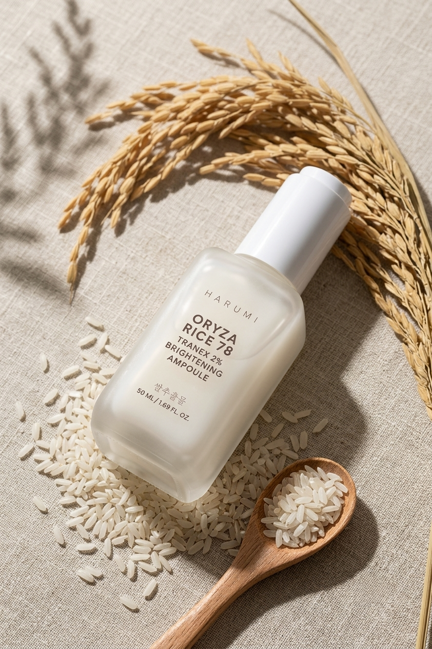 Harumi Oryza Rice 78 Tranex 2% Brightening Ampoule - Editorial