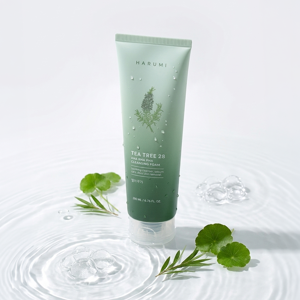 Harumi Tea Tree 28 AHA BHA PHA Cleansing Foam - Vista 2