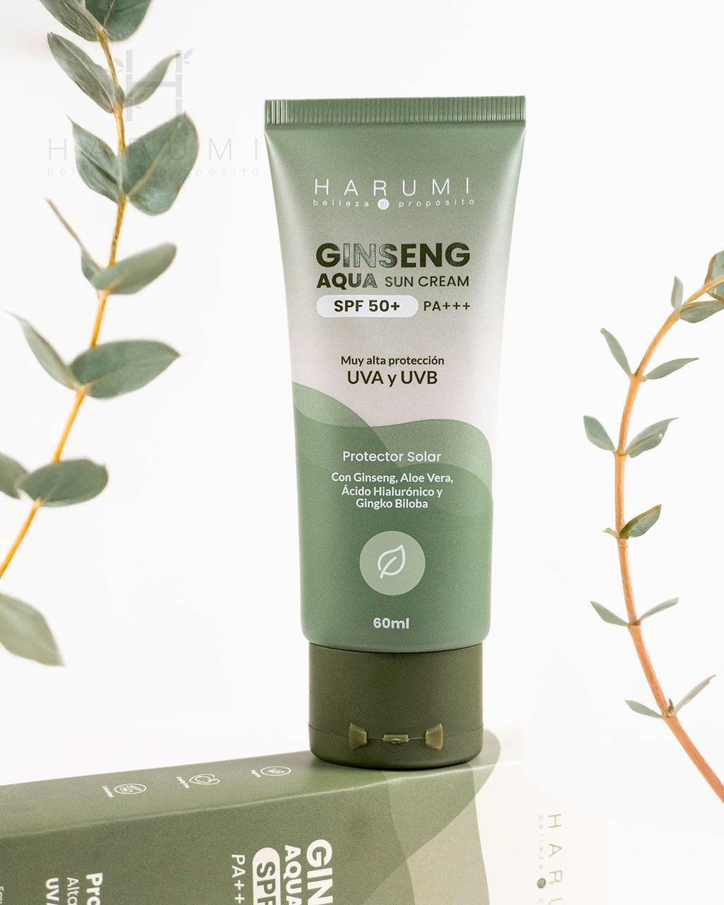 Harumi Ginseng Aqua Sun Cream SPF50 - Vista 3