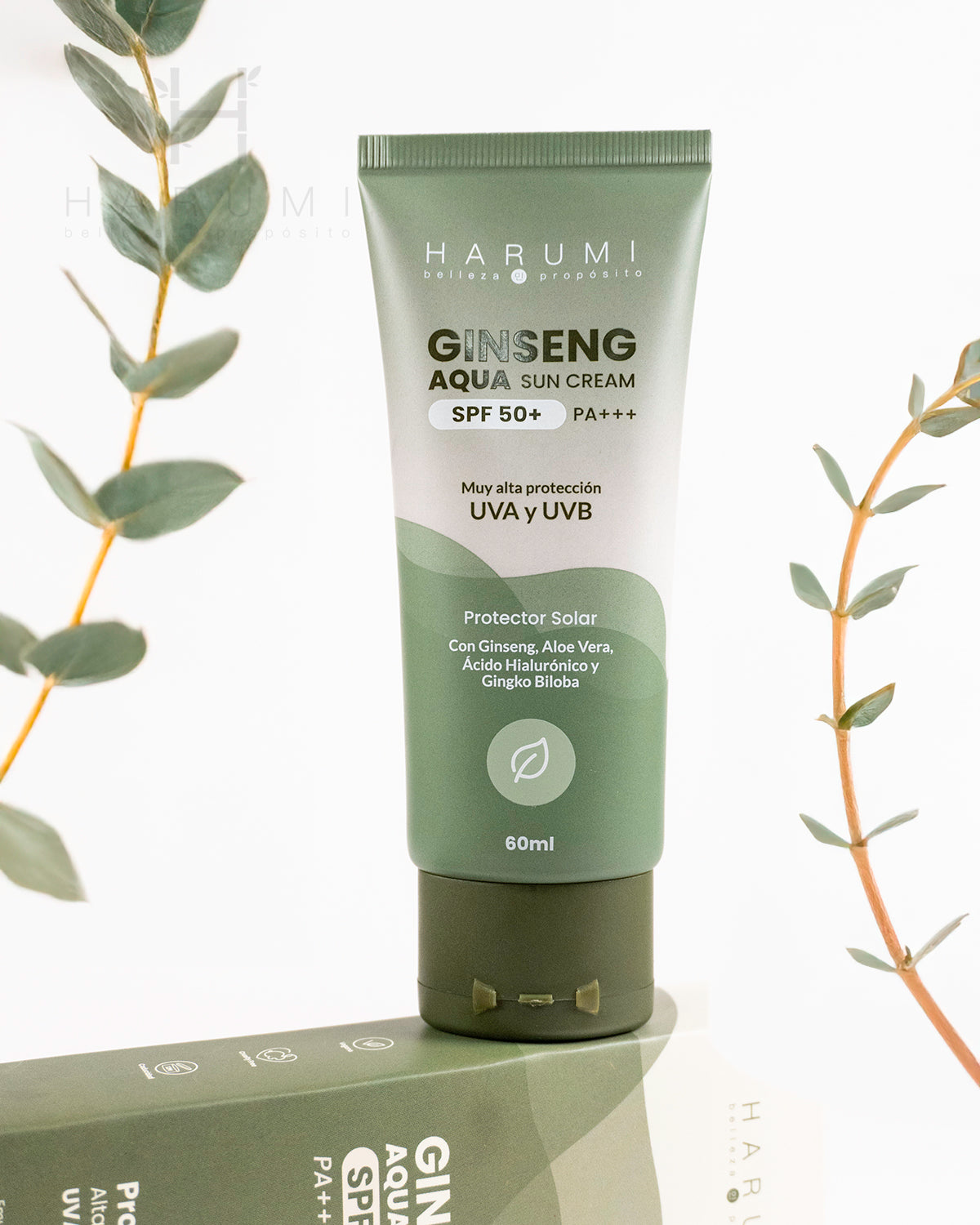 Harumi Ginseng Aqua Sun Cream SPF50 - Vista 3