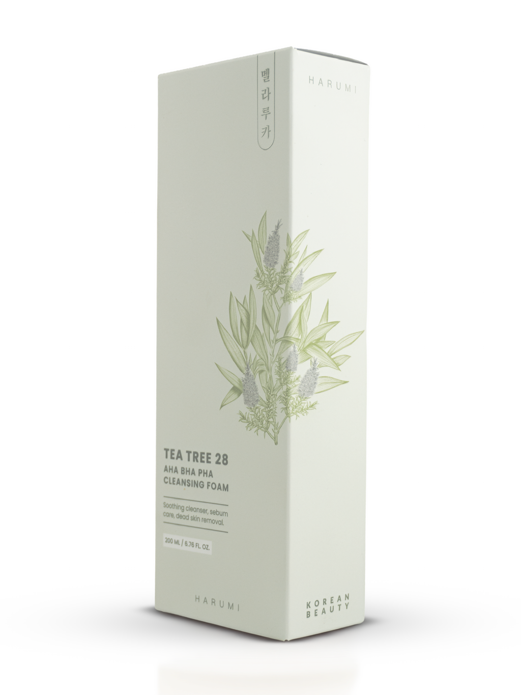 Harumi Tea Tree 28 AHA BHA PHA Cleansing Foam - Caja